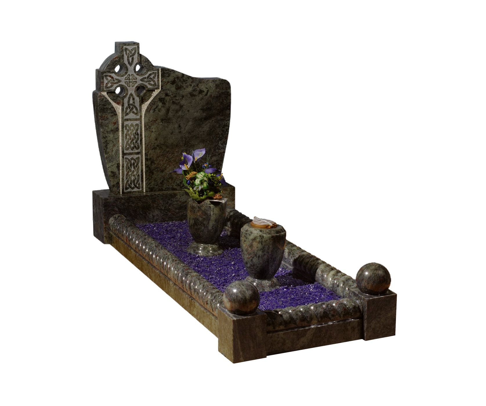 Keenan Green Granite Kerbset Memorial