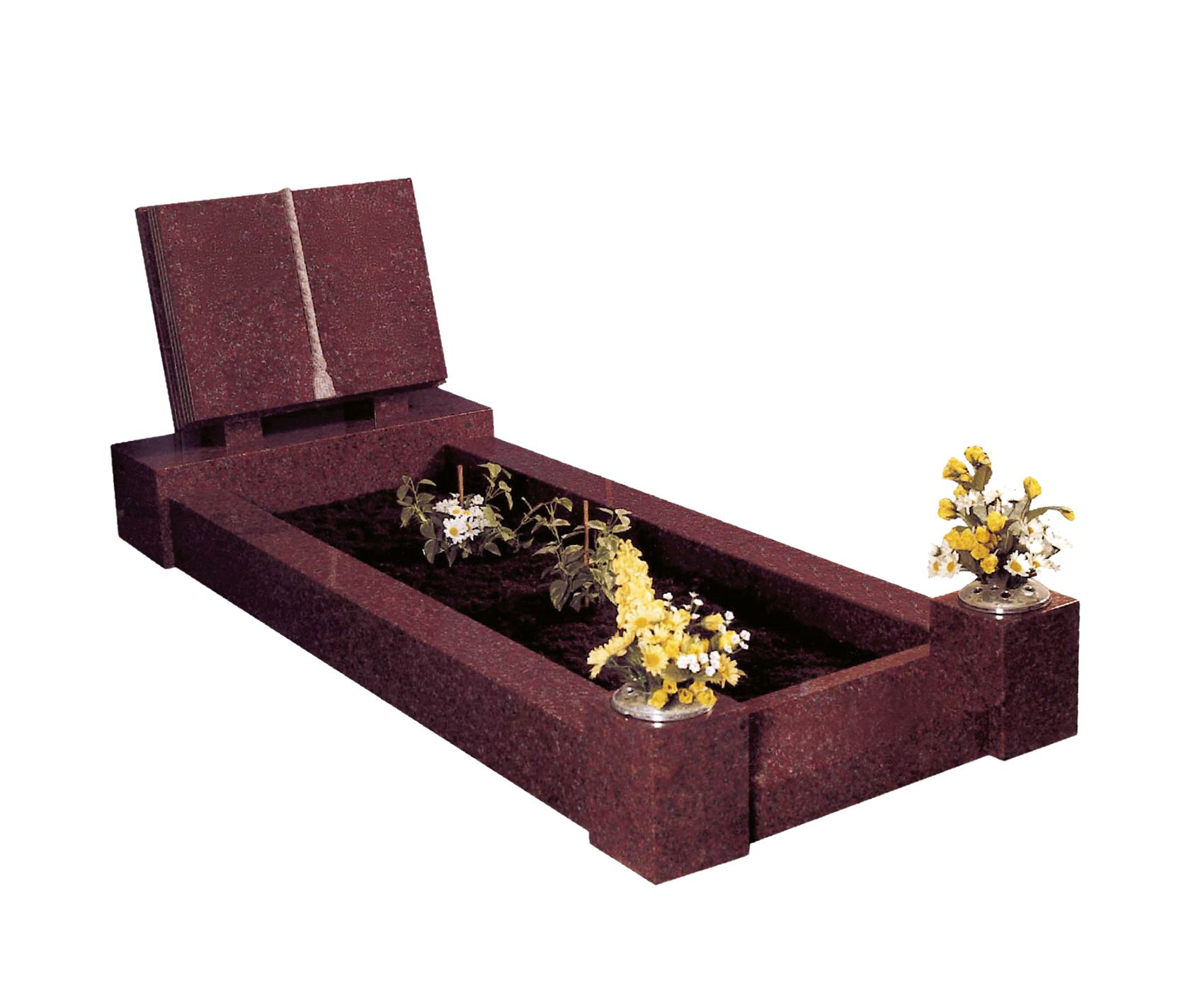 Peers Ruby Red Granite Kerbset Memorial