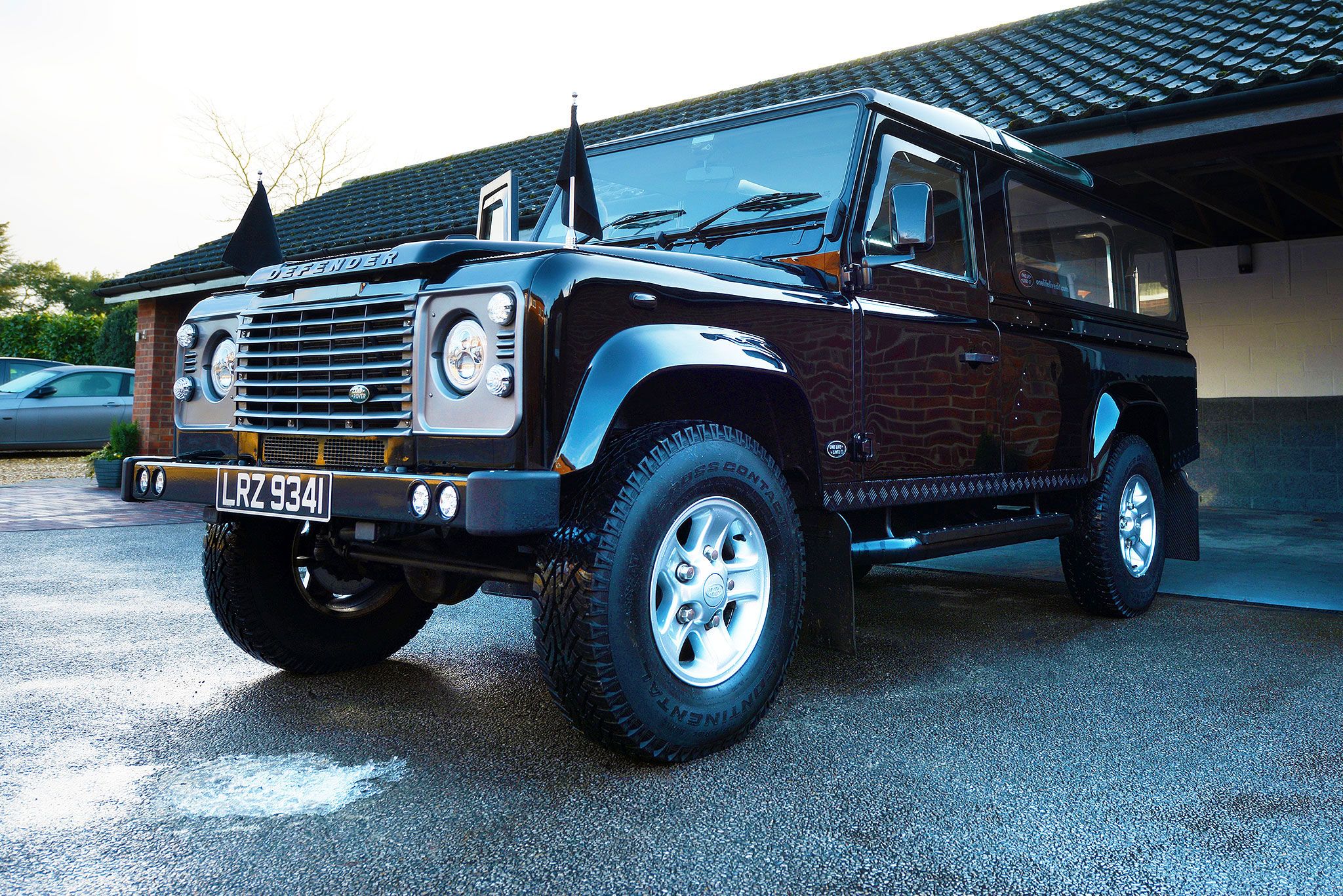 Land Rover Funeral Hearse Awaits a Loved One
