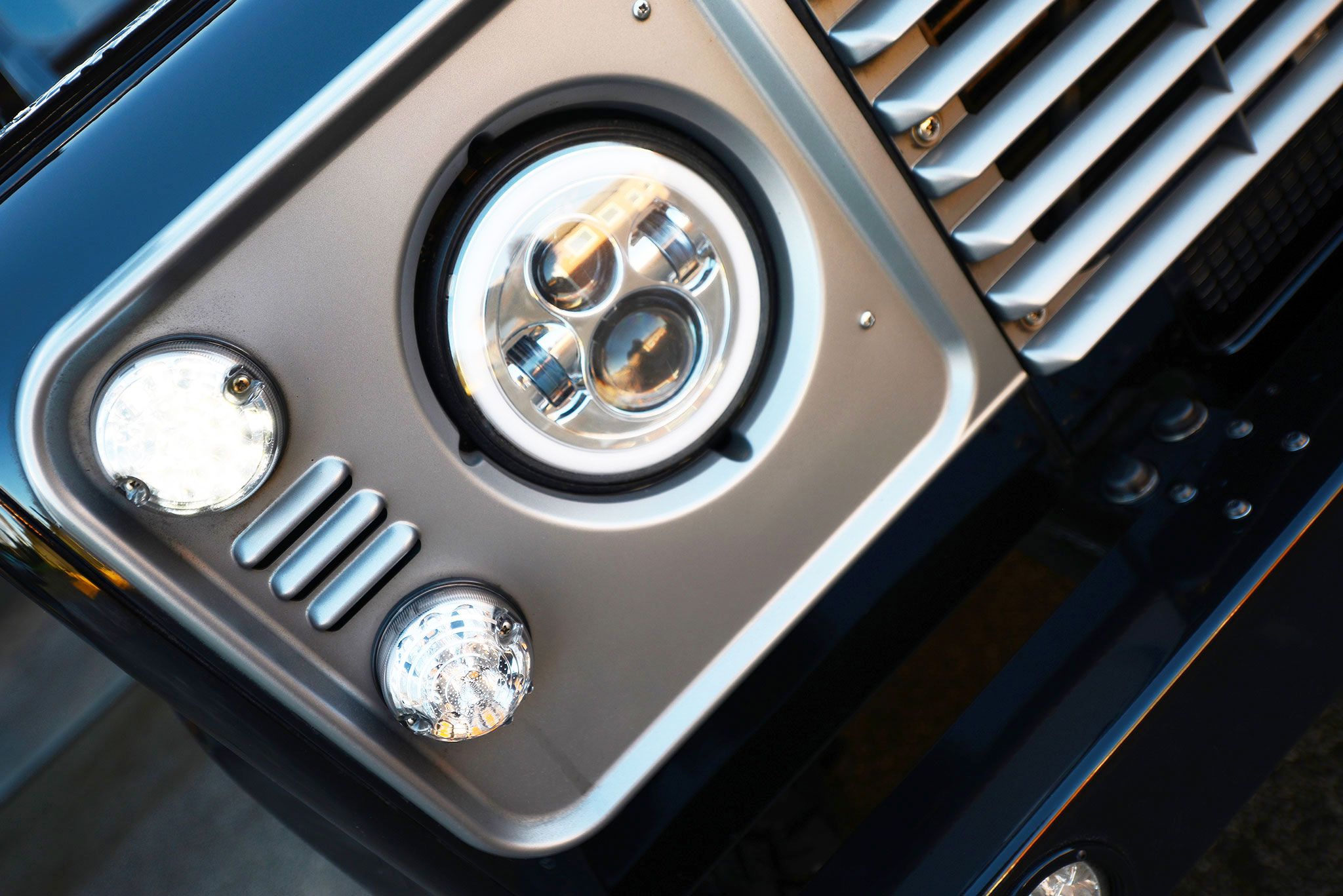 Land Rover Defender During a Funeral