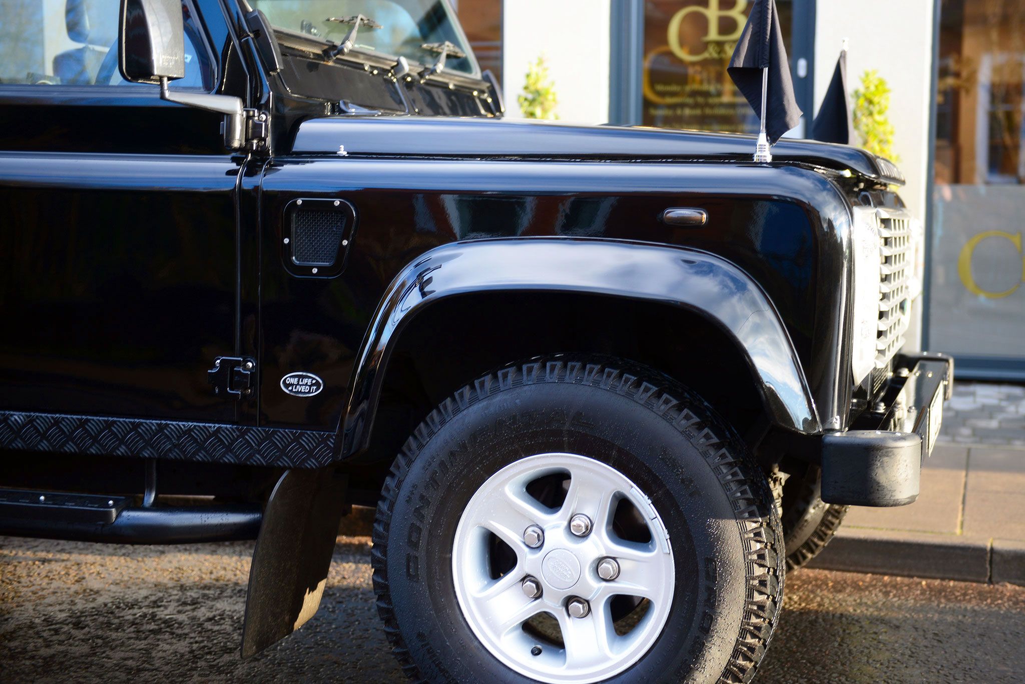 Land Rover Hearse Prior to a Gainsborough Funeral