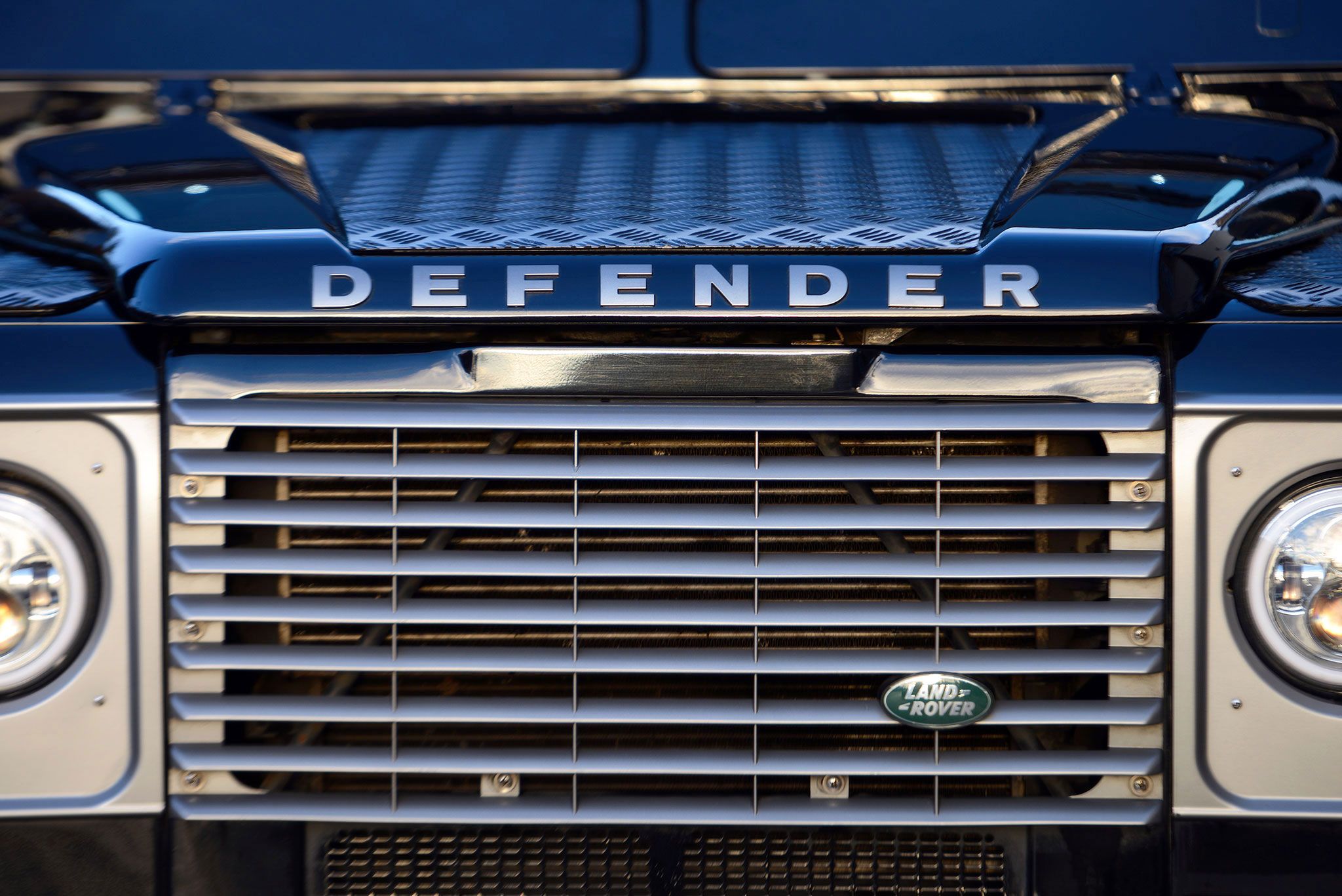 Land Rover Defender During a Funeral