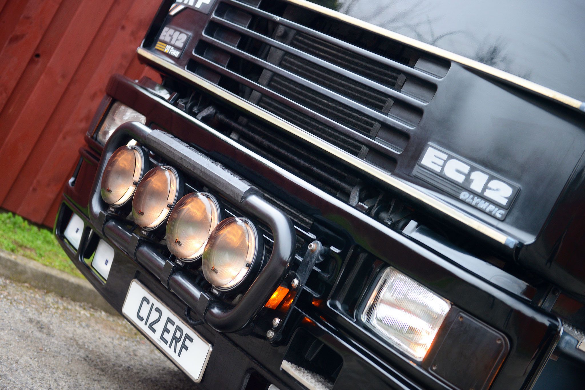 Front of the ERF Lorry Funeral Hearse