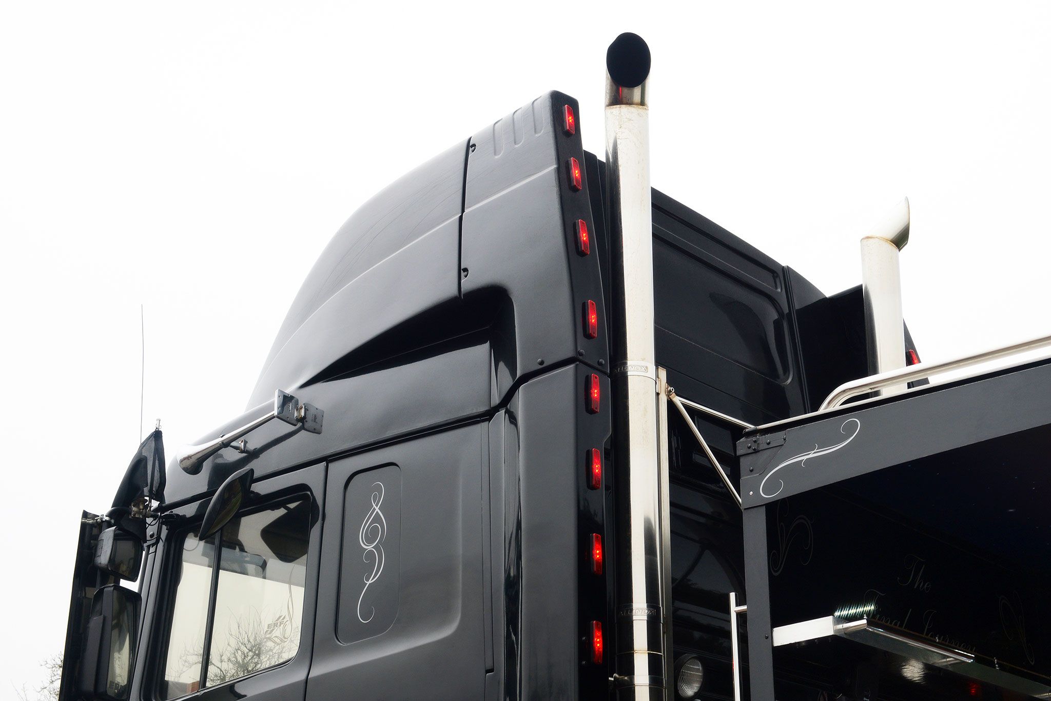 ERF Lorry Prepares for a Funeral for our Saxilby Home