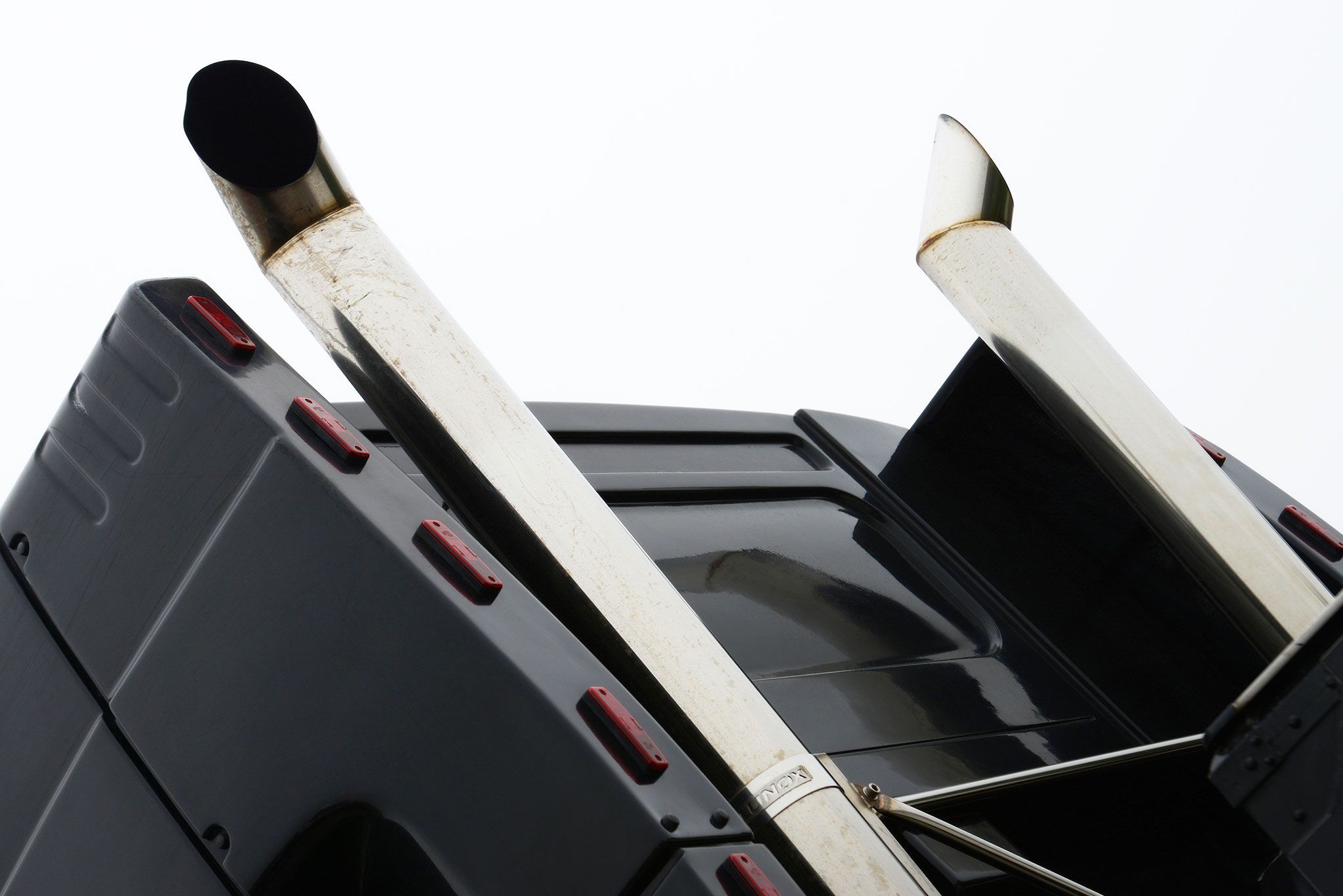 Lorry Funeral Hearse Cab Detail in Black