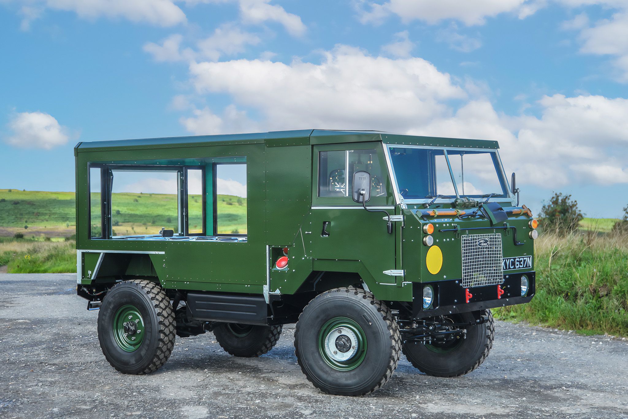 Detail of Our Military Land Rover Funeral Hearse