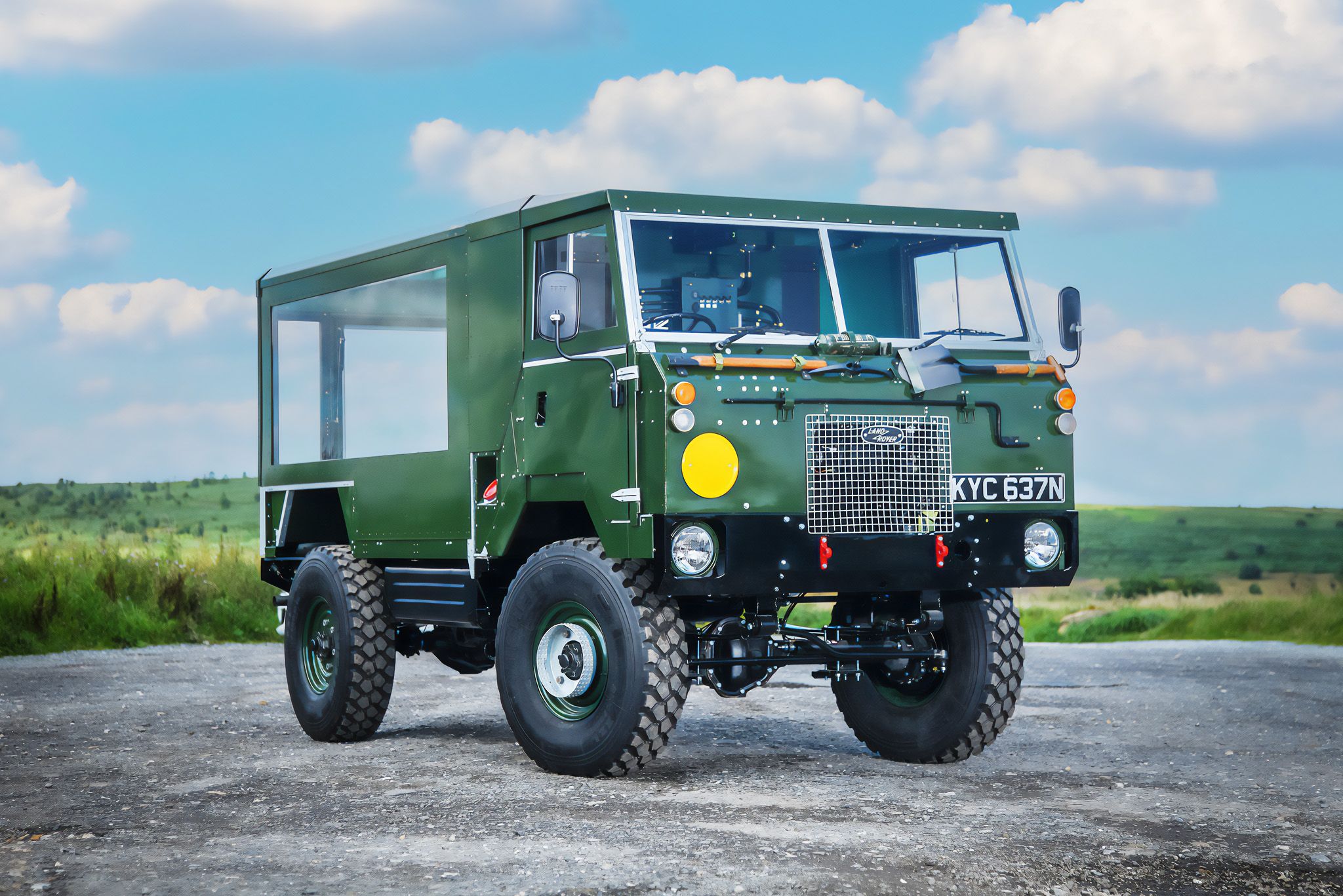 Detail of Our Military Land Rover Funeral Hearse