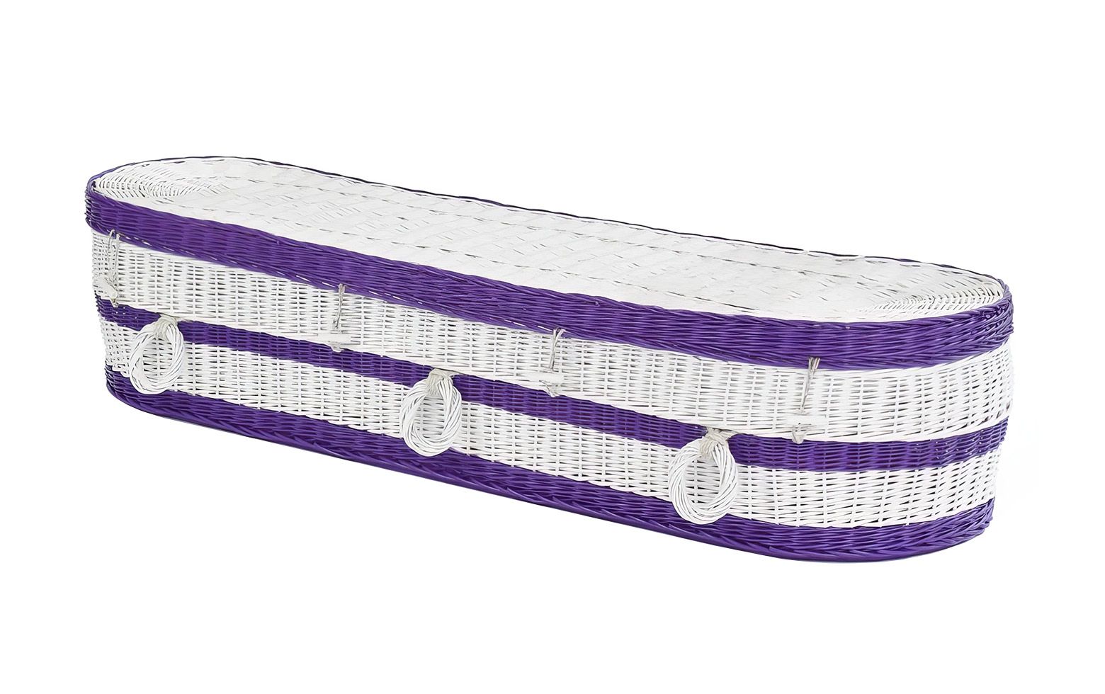 Painted Willow Round Coffin