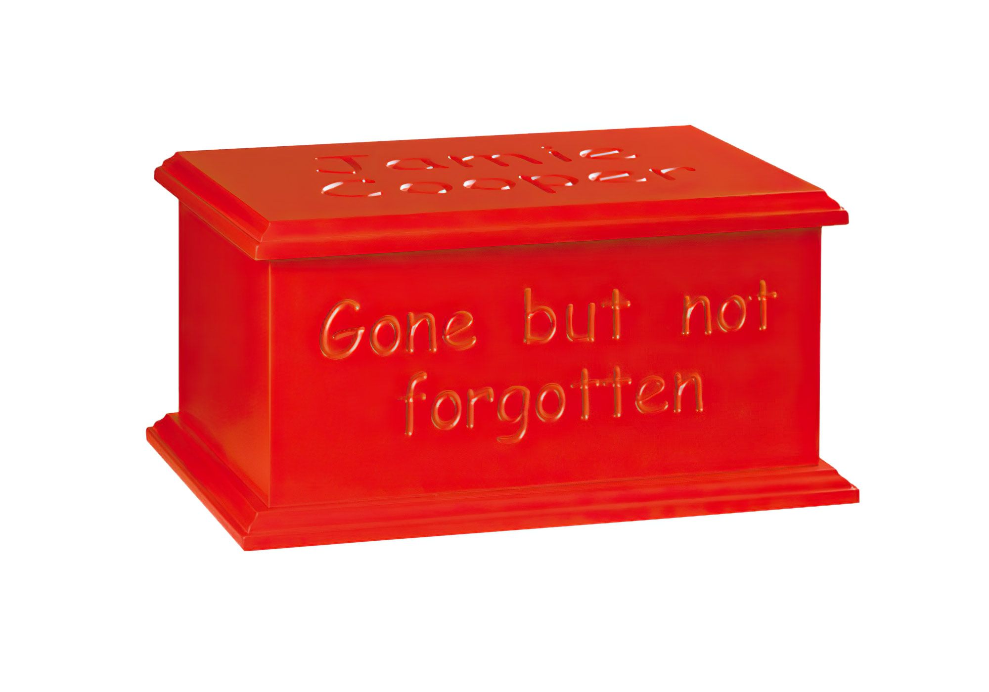 Artiste Red Ashes Casket