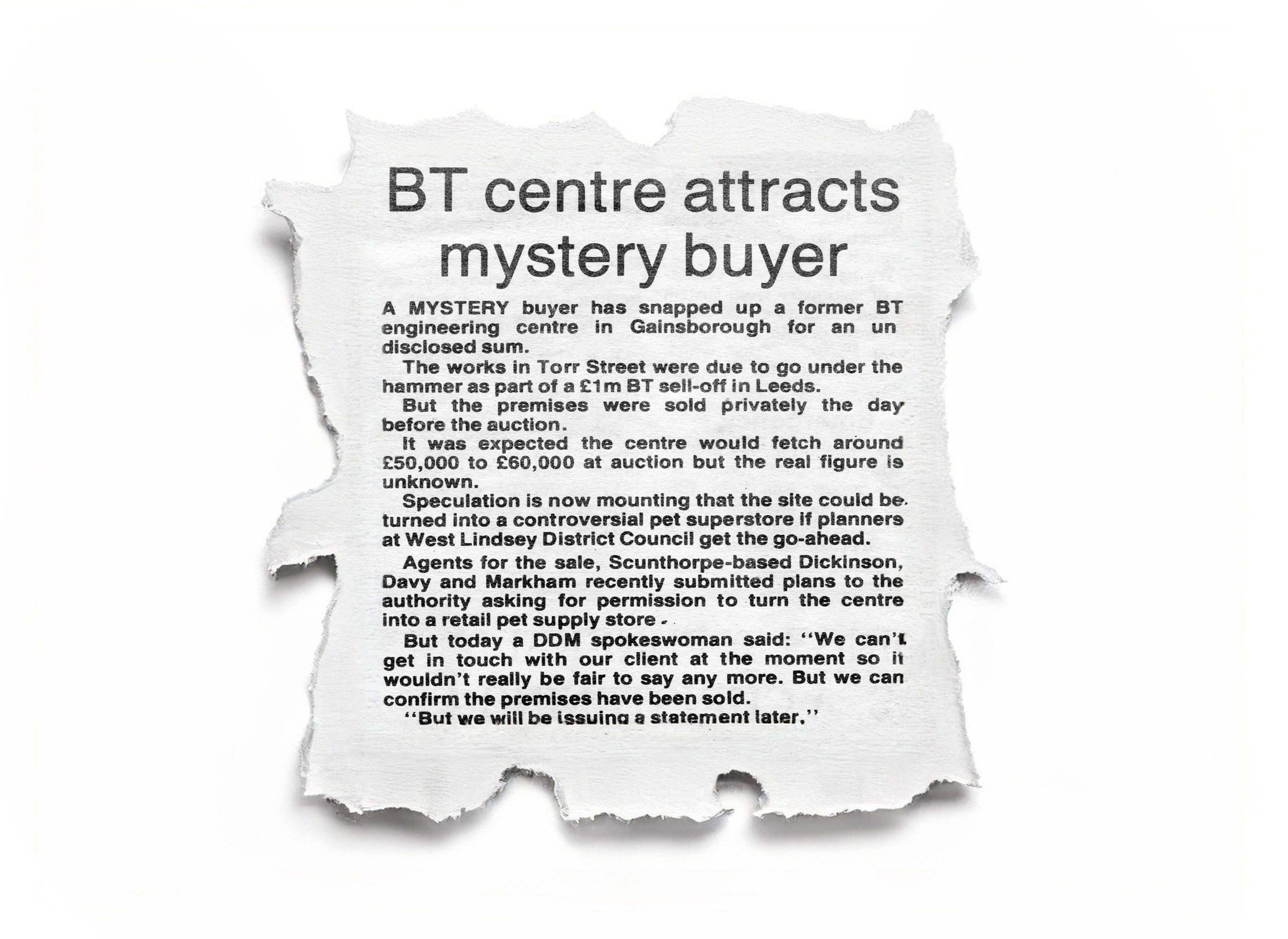 Cliff Bradley Press Cutting