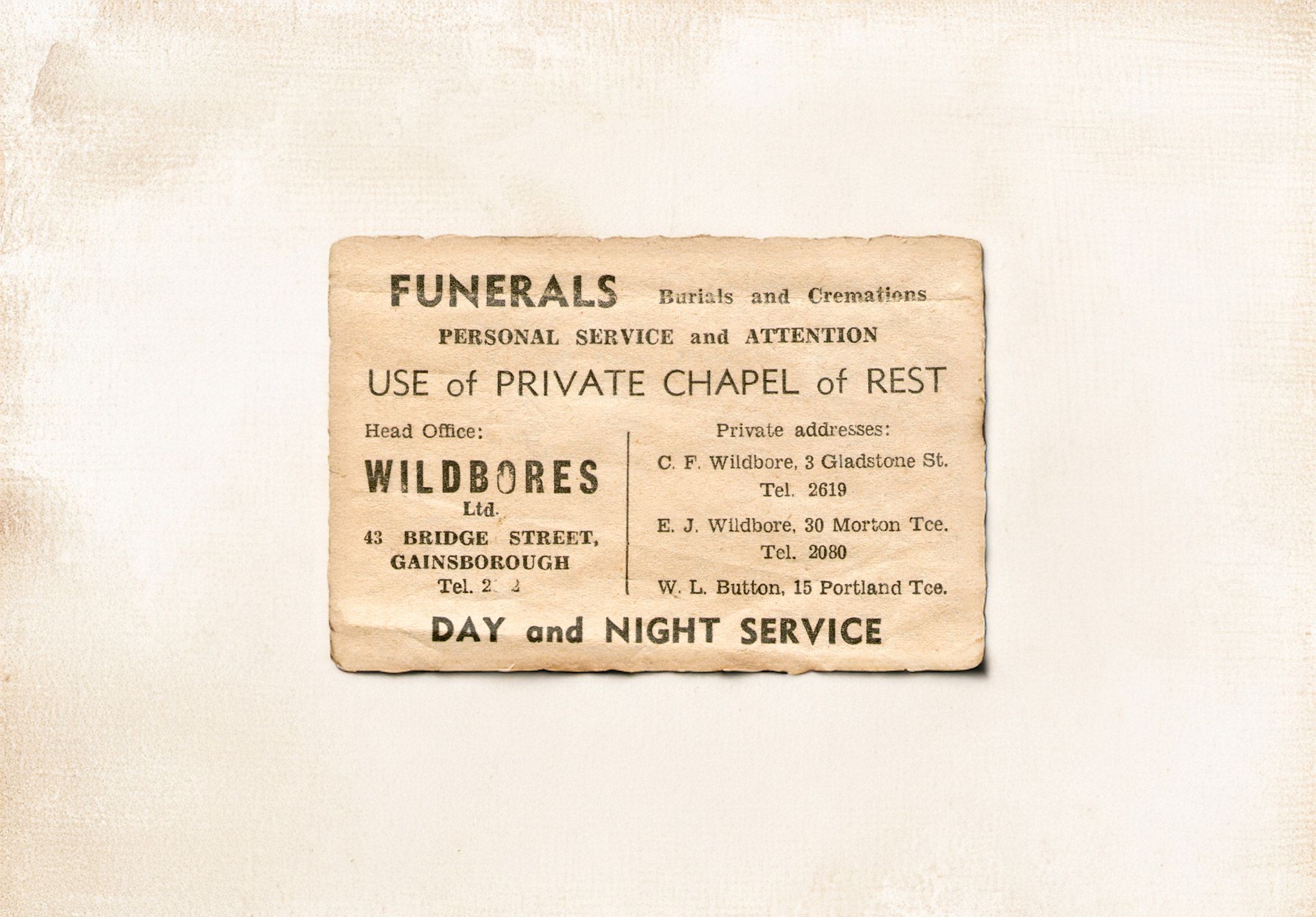 Wildbores Shop Advert Gainsborough