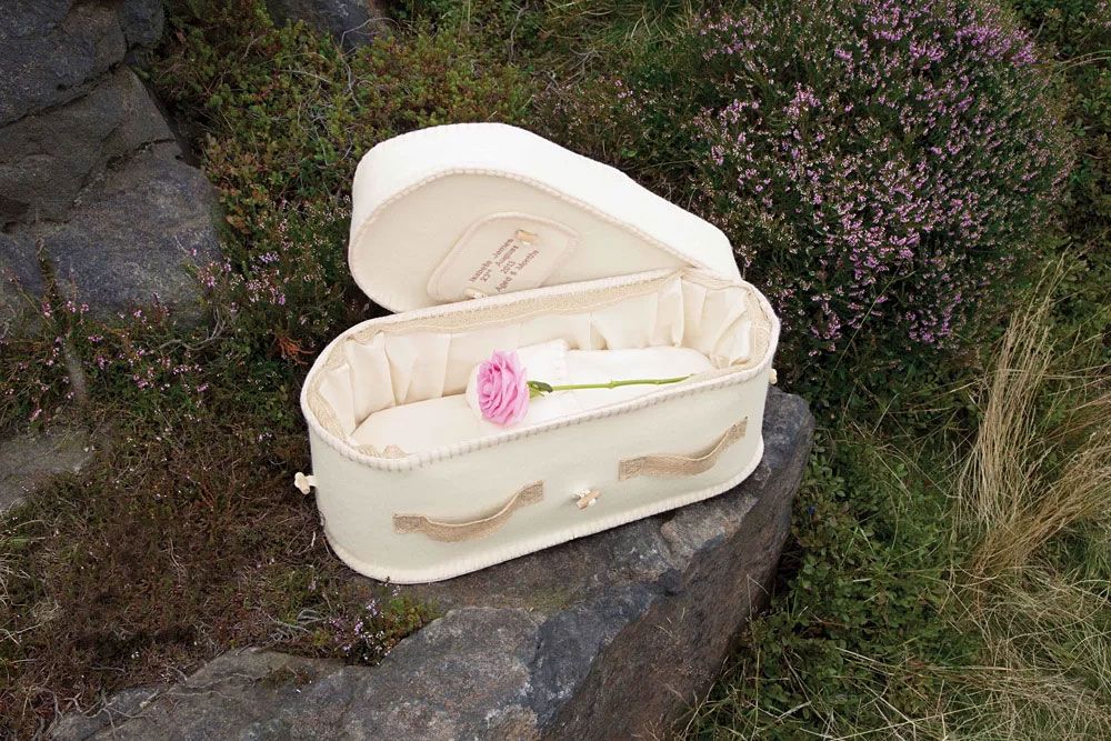Readily Biodegradable Woolen Coffin