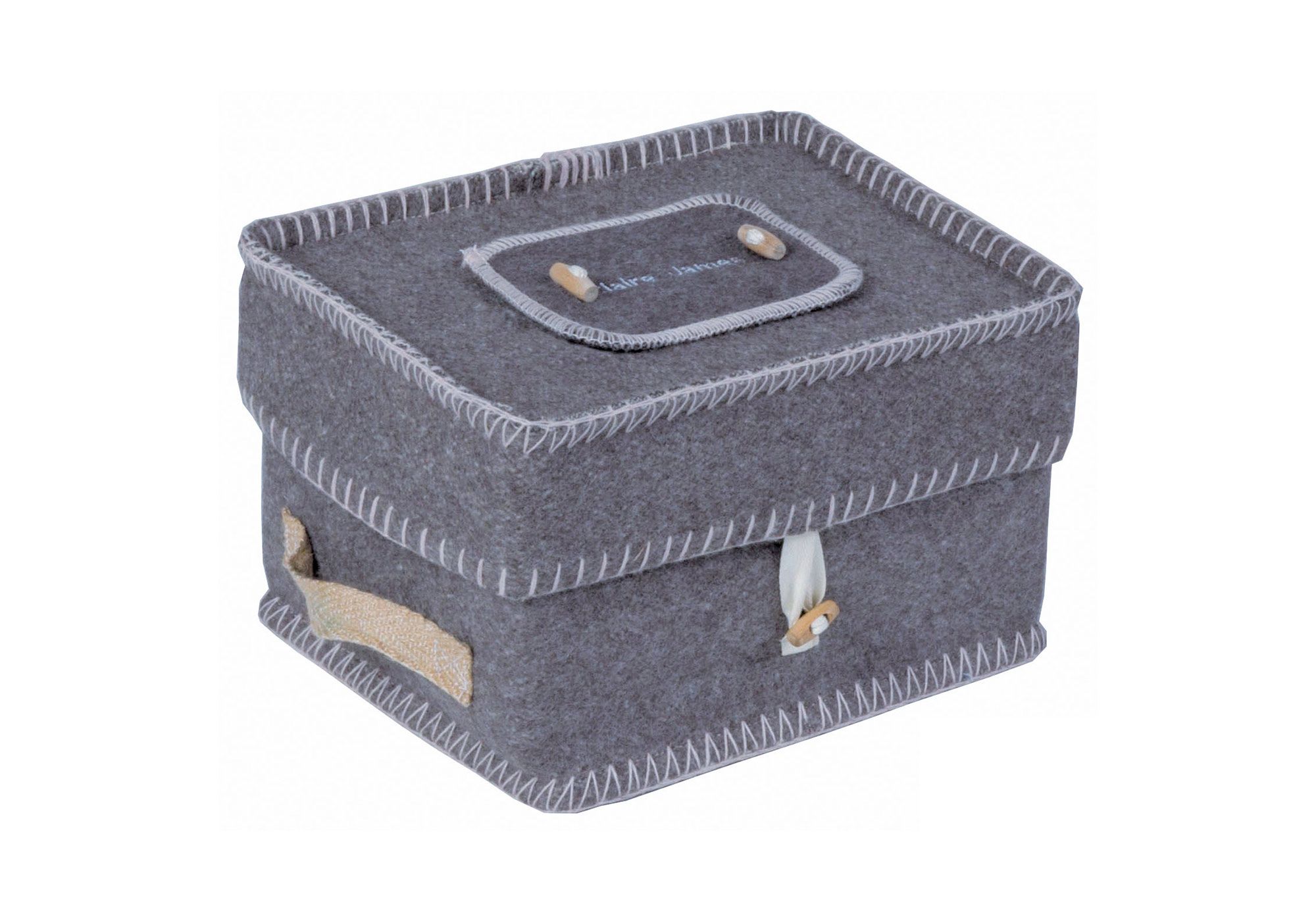 Grey Woolen Ashes Casket