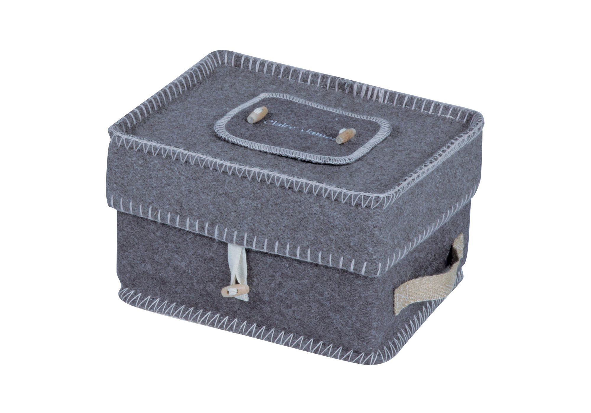 Grey Woolen Ashes Casket